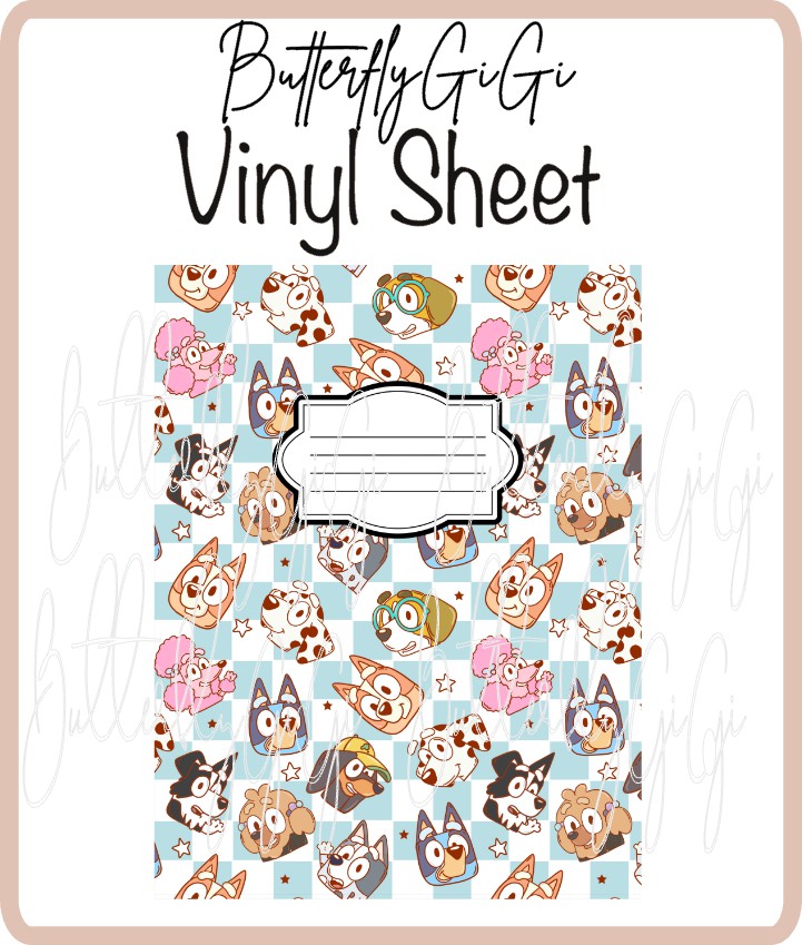 Vinyl Notebook Blue Cover