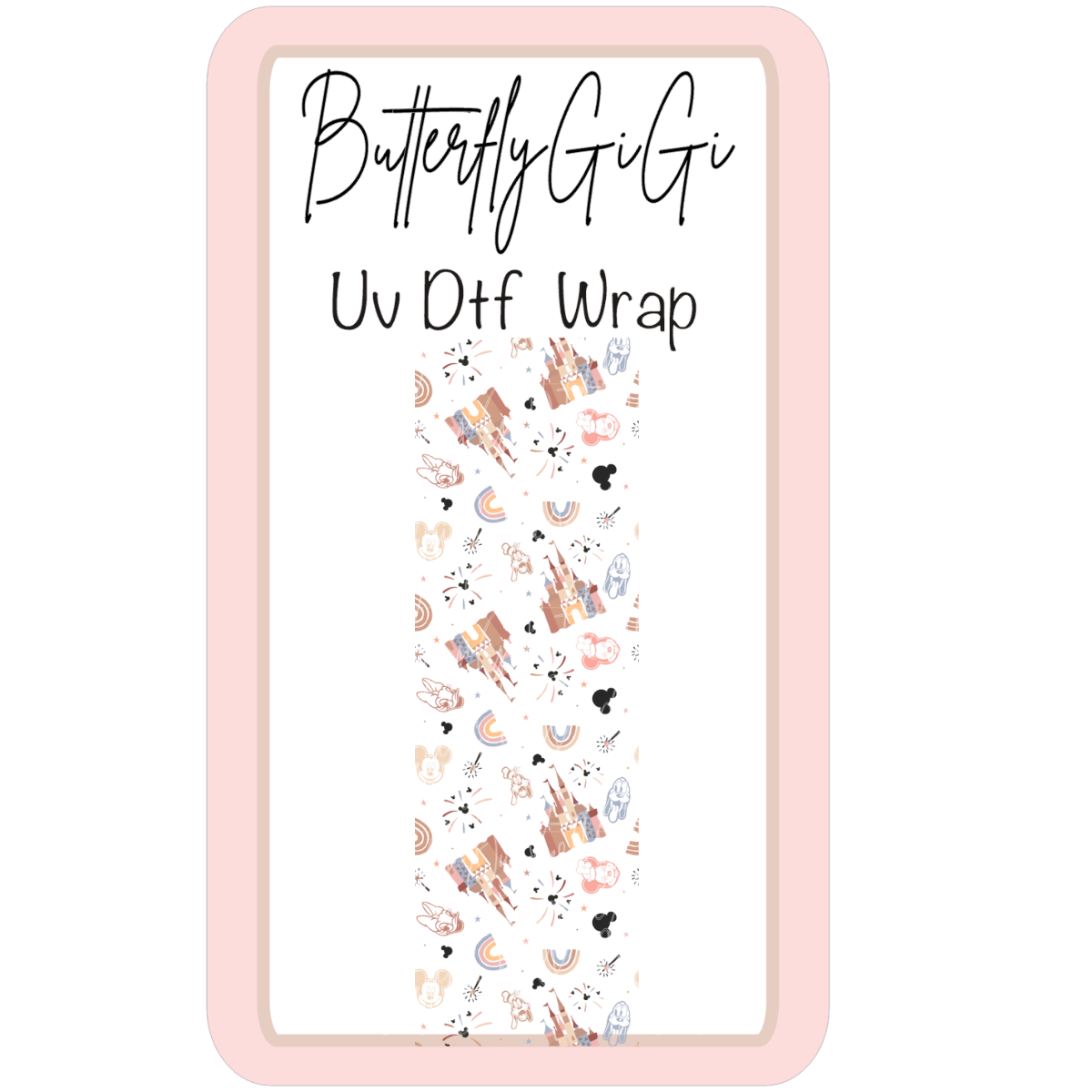 Wrap Boho Castle Theme UV Dtf