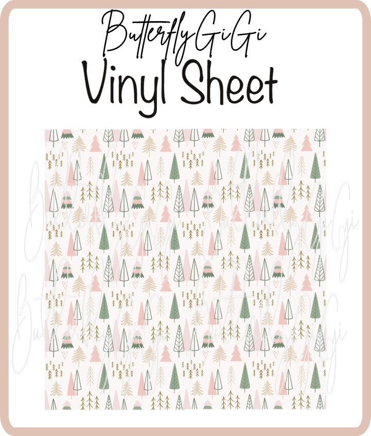 Vinyl Boho Trees Sheet
