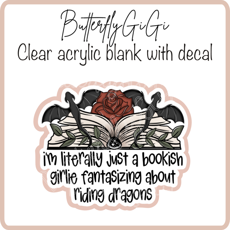 Bookish girlie riding dragons