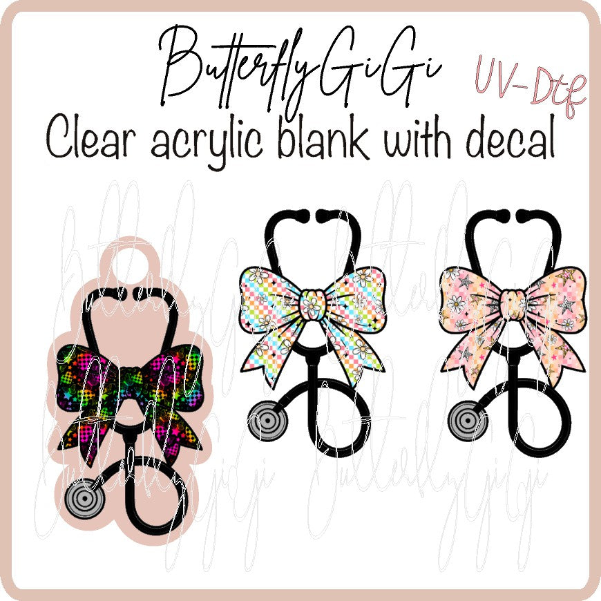 BRIGHT Stethoscope UVDTF Charms