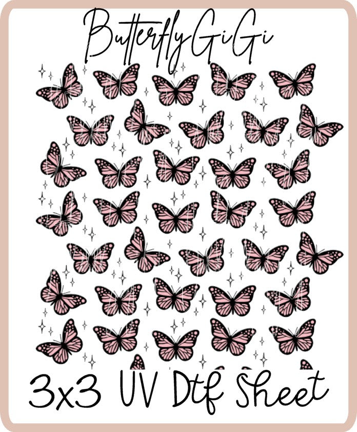 Butterfly UV Dtf SHEET