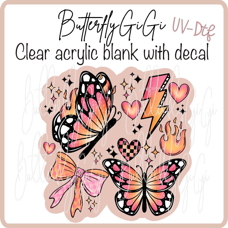 Butterfly Bright UvDTF