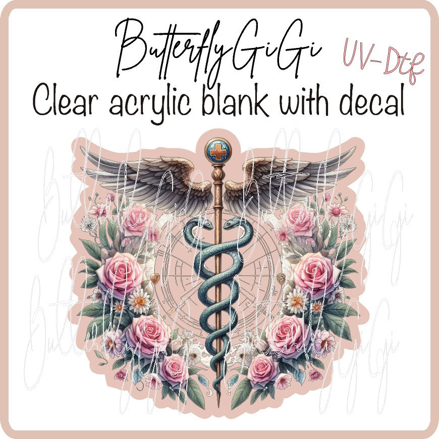 Caduceus Floral UV DTF