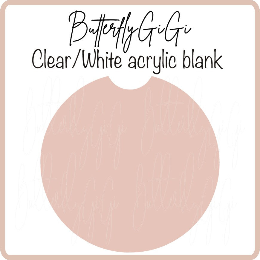.Acrylic Blank Car Coaster