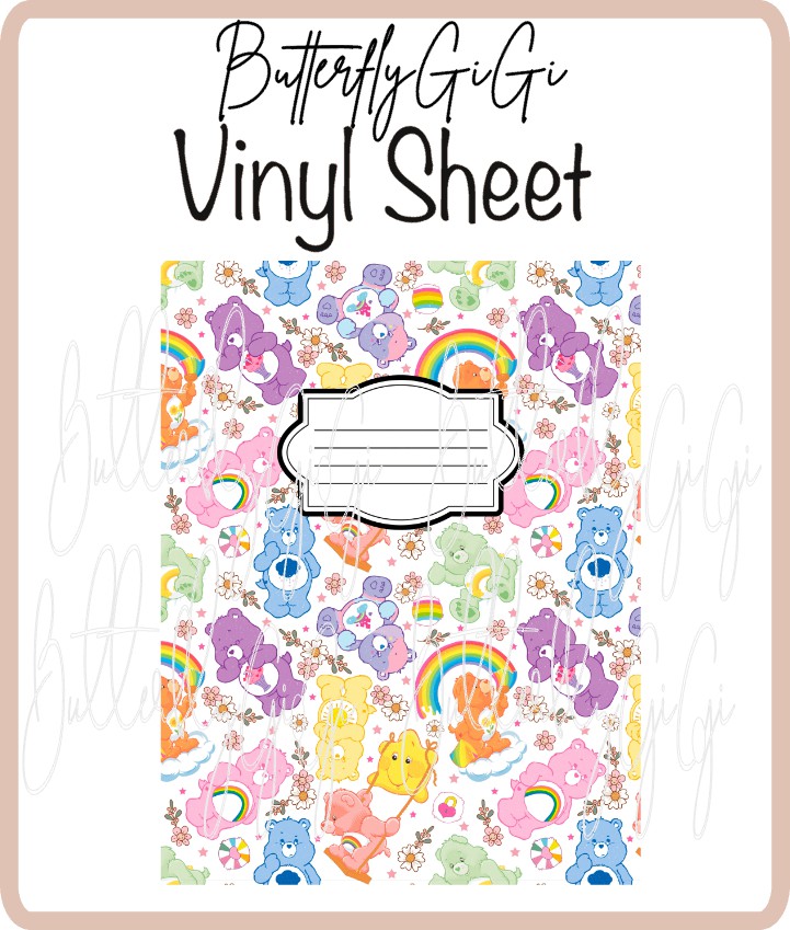 Vinyl Notebook Care Bear Cover