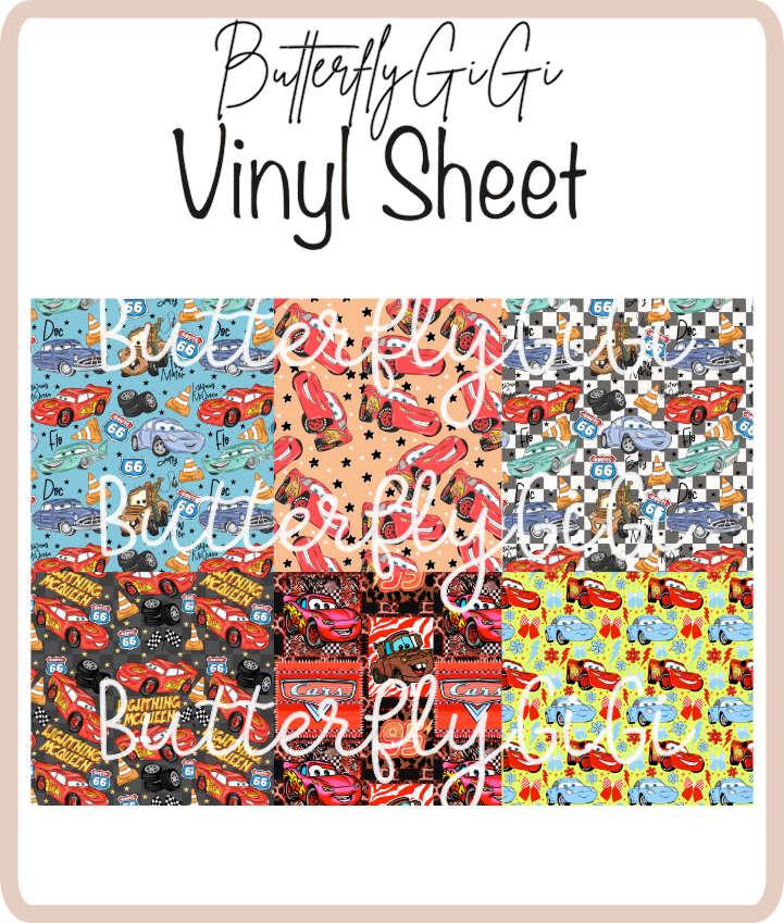 Cars Vinyl Sheet