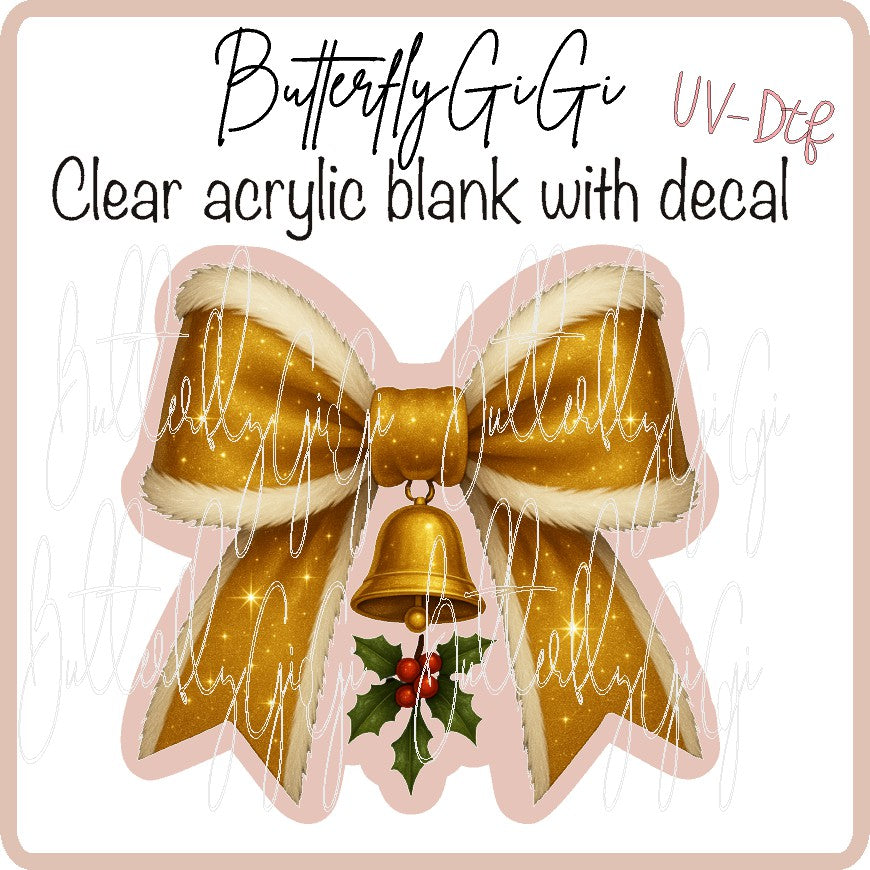 Mistletoe Bow UV DTF
