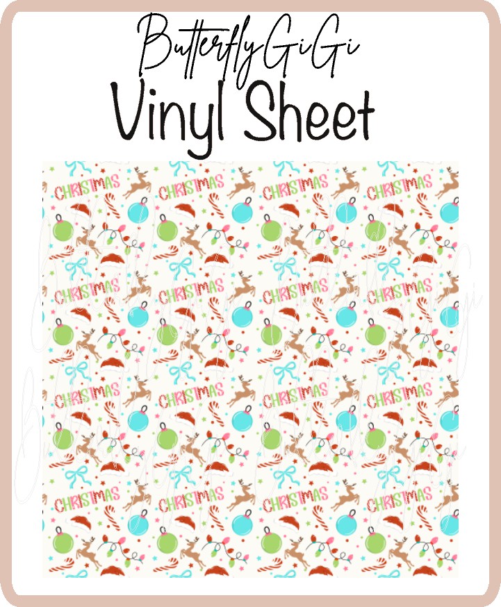 Christmas Vinyl Sheet