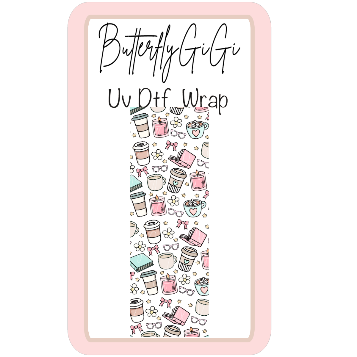 Wrap Coffee Candles UV Dtf