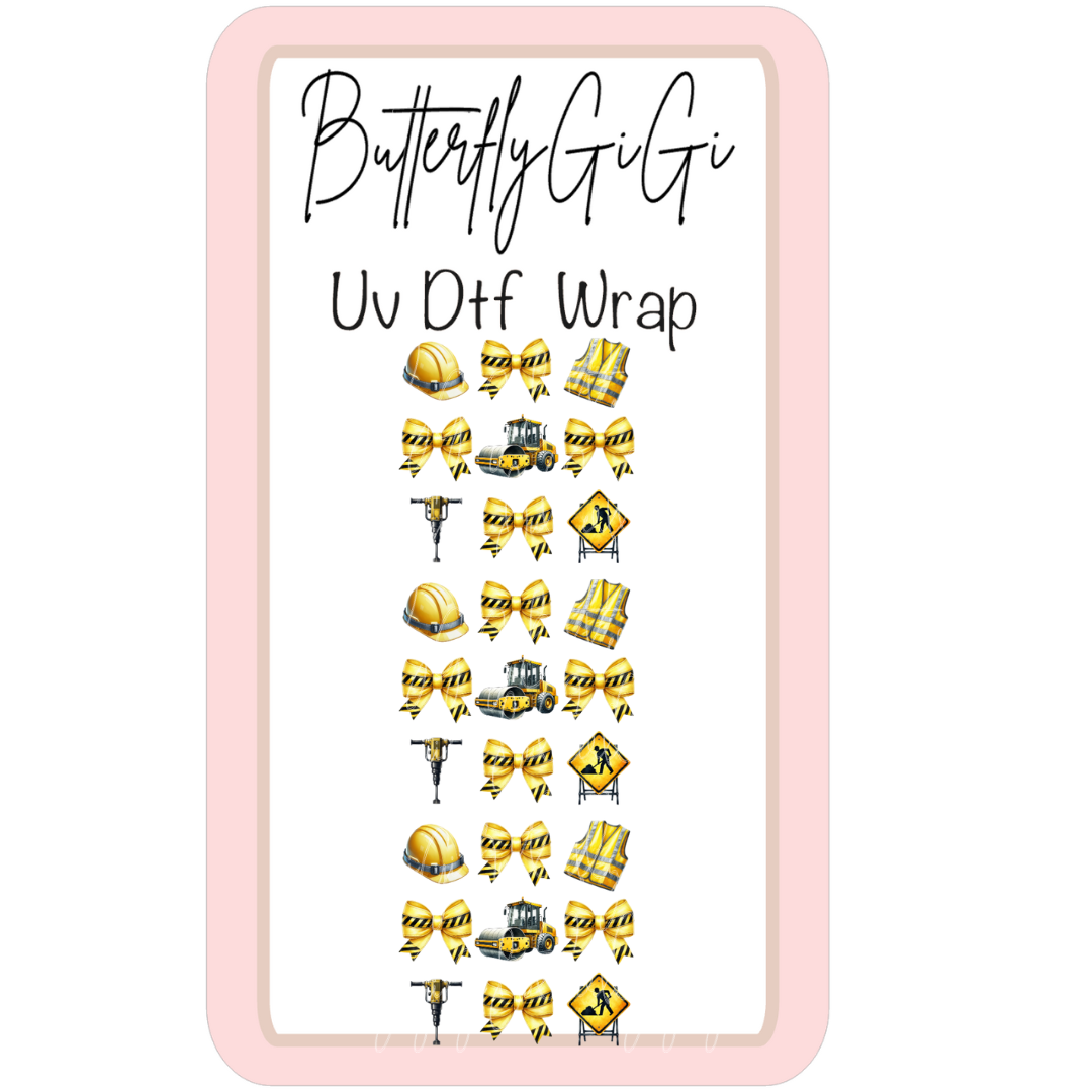 Construction UV DTF Wrap