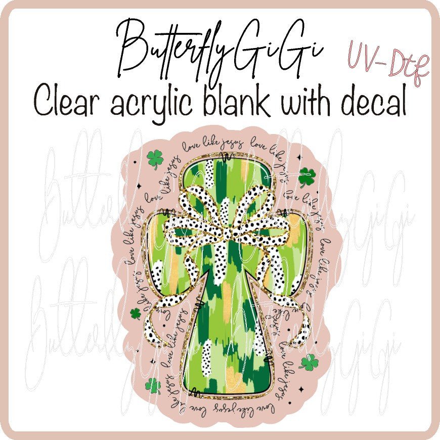 Cross St Patty UvDTF