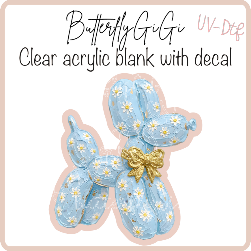 Daisy Balloon Dog UvDTF