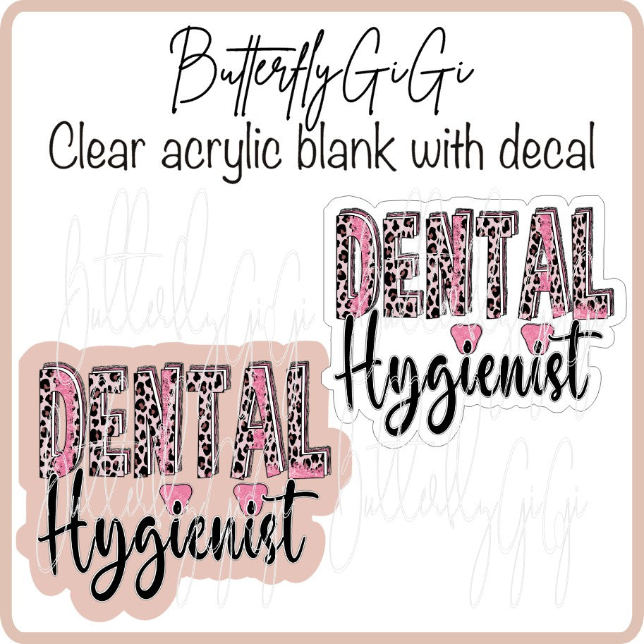 Medical Leopard Print Dental Hygienist