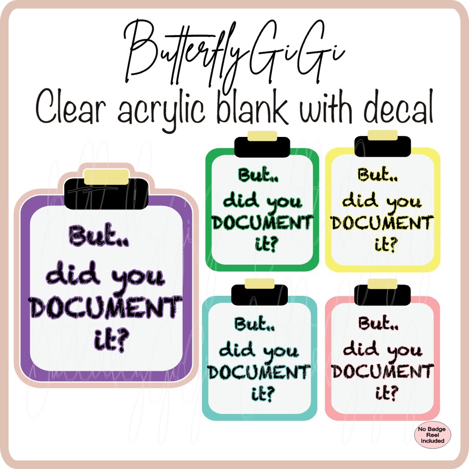 Did you document