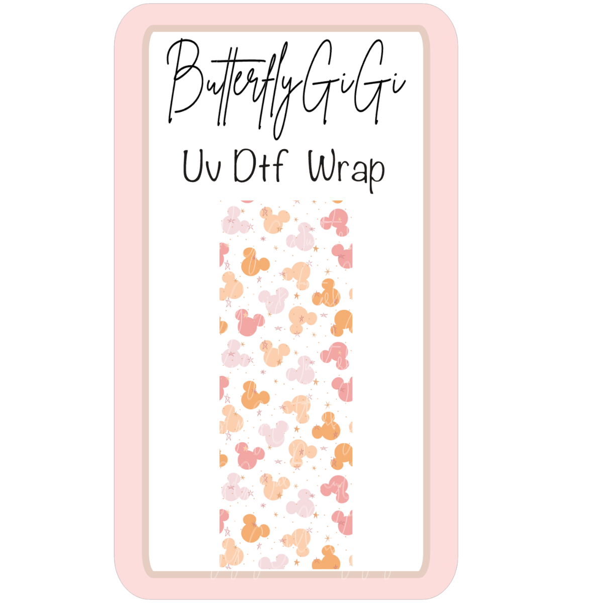 Wrap Mouse Boho Uv Dtf