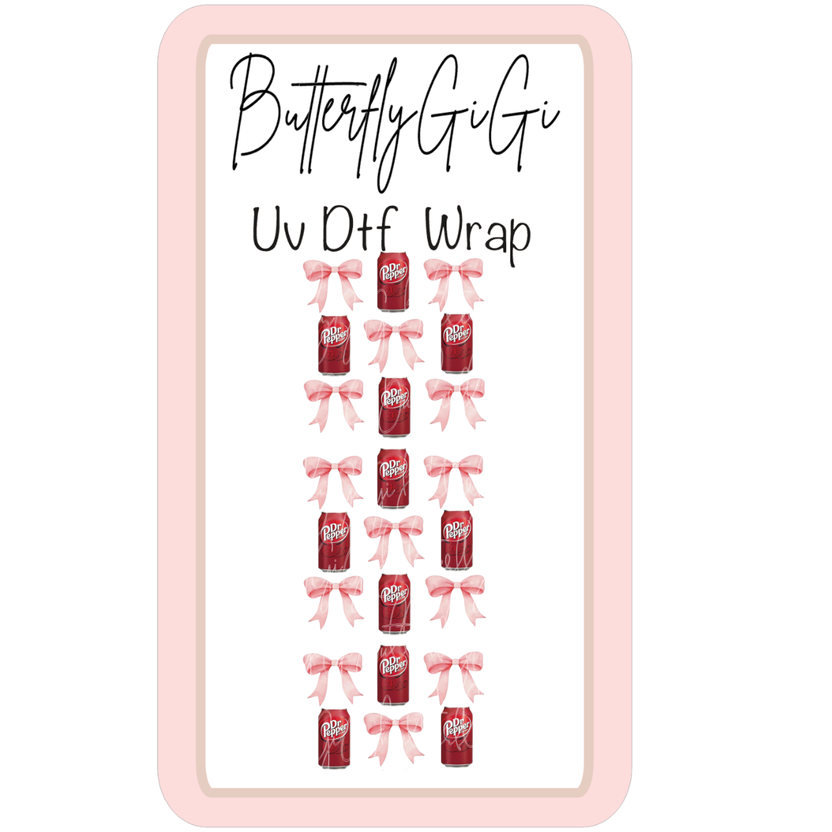 Wrap Dr P Small Coquette UV Dtf