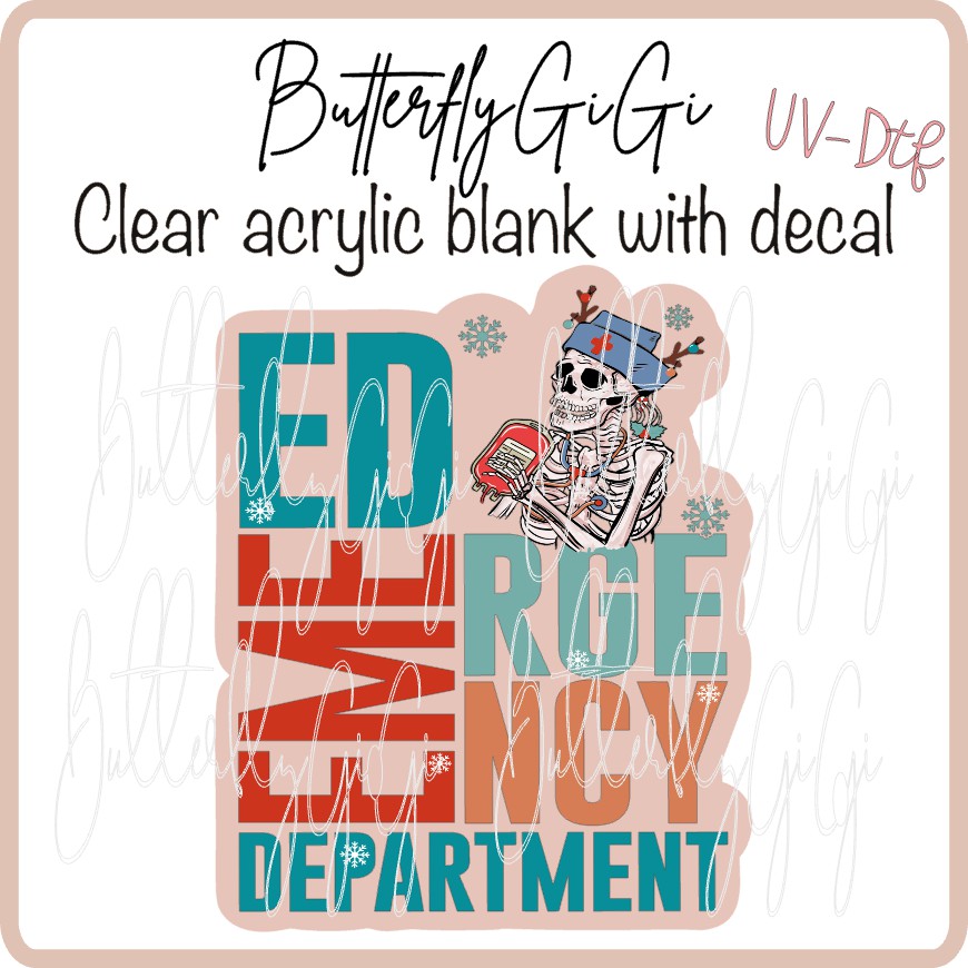 UVDTF Christmas ED skull Xmas