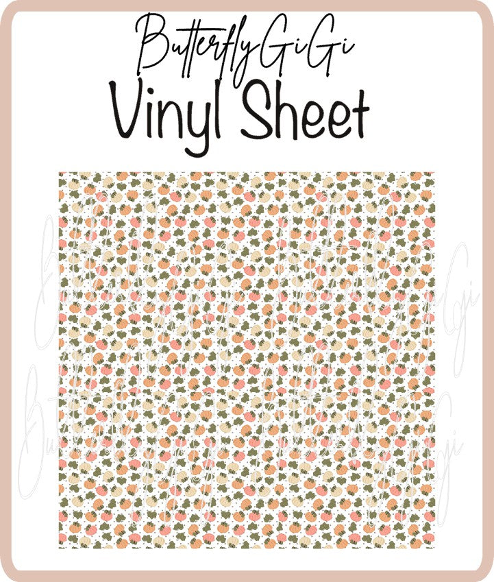 Vinyl Fall Pumpkins Sheet