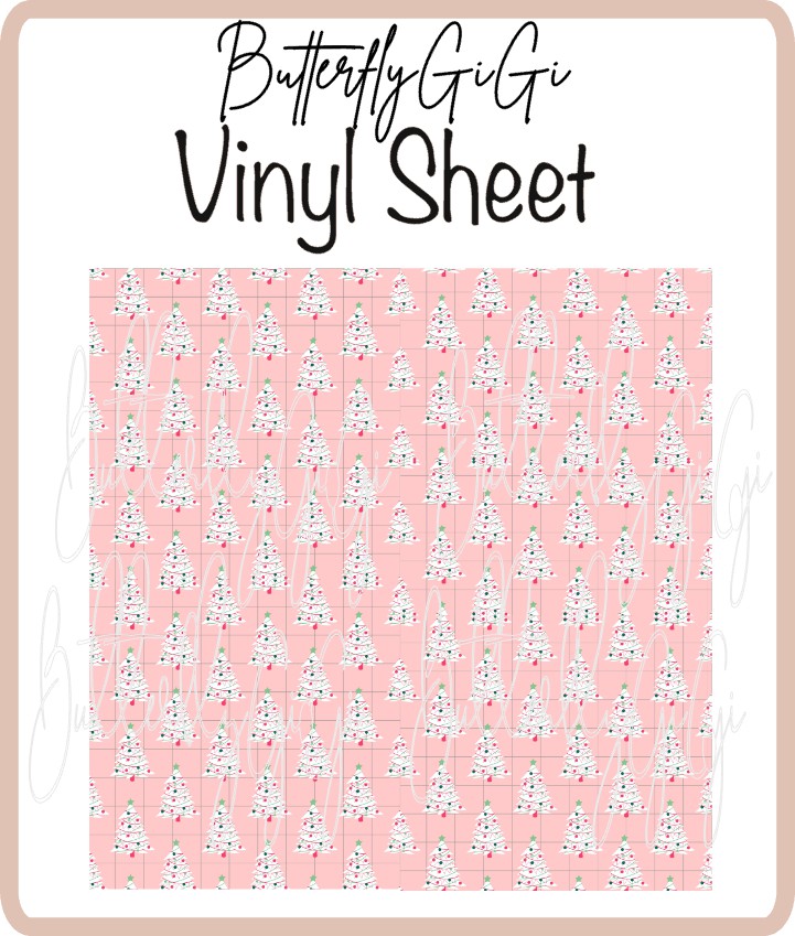 Vinyl Festive Trees Sheet