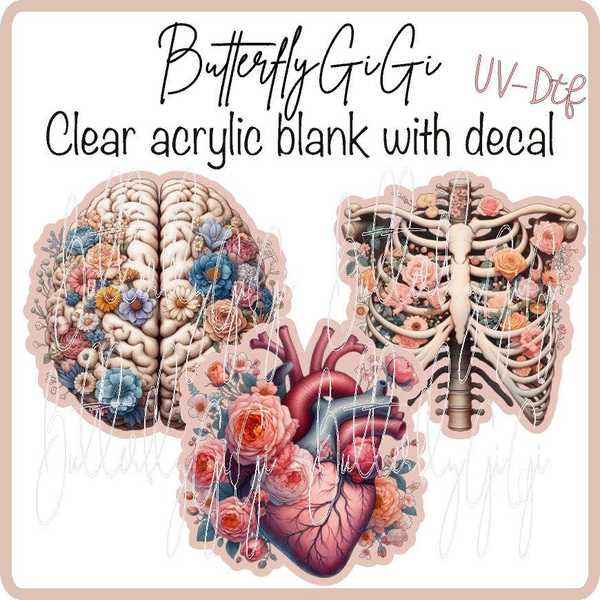 Floral Medical UV DTF