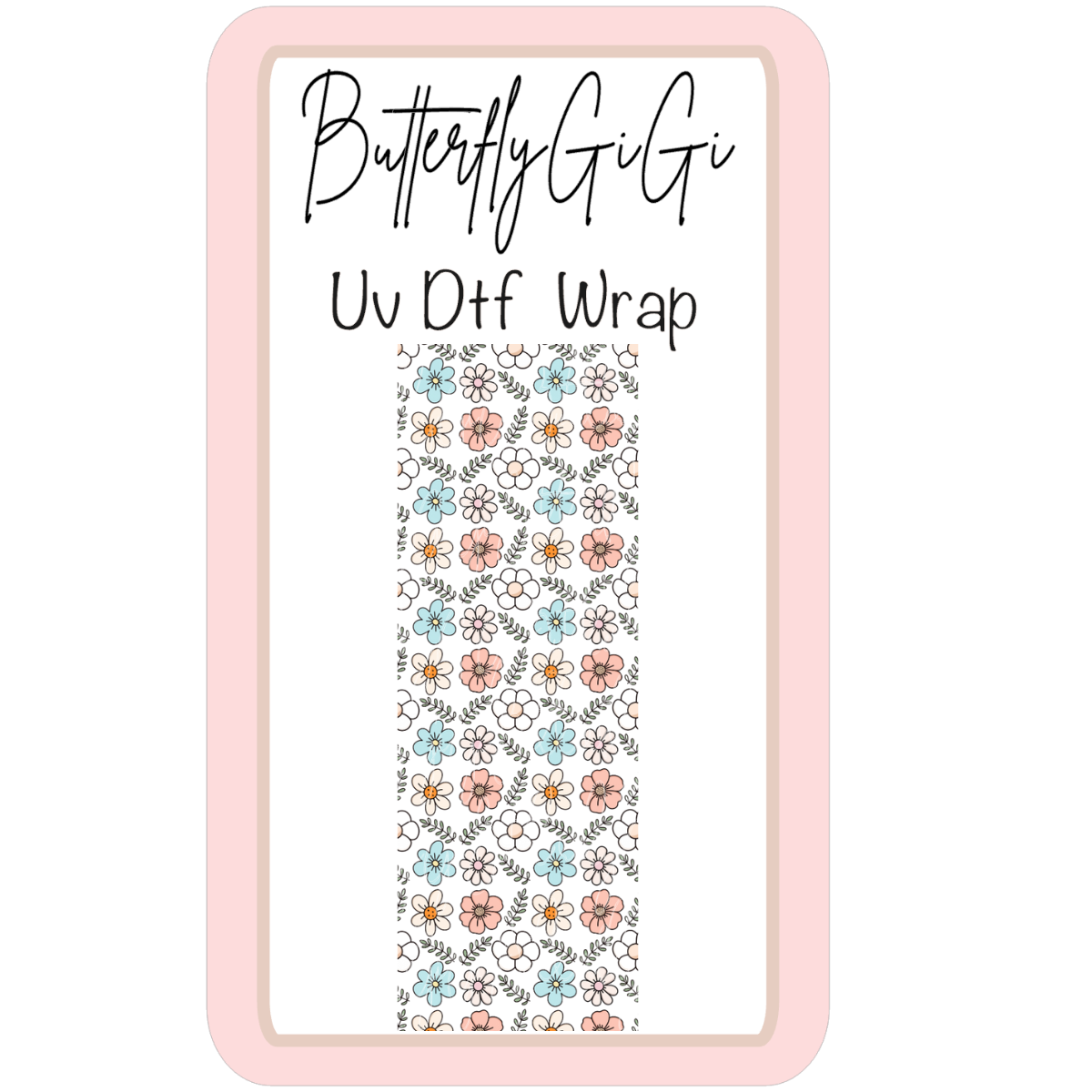 Wrap Flowers Small UV Dtf