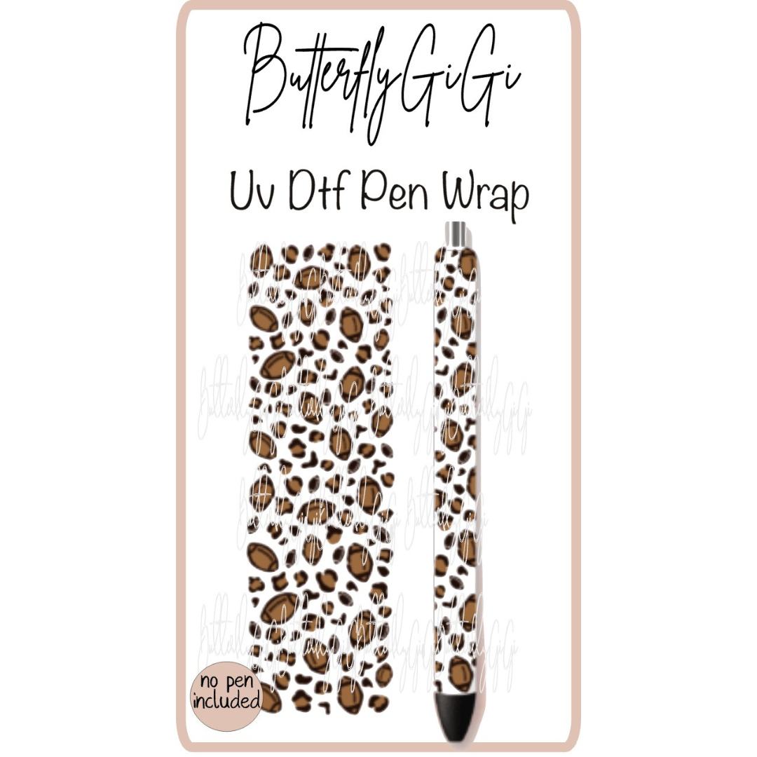 Wrap Football Leopard Uv Dtf