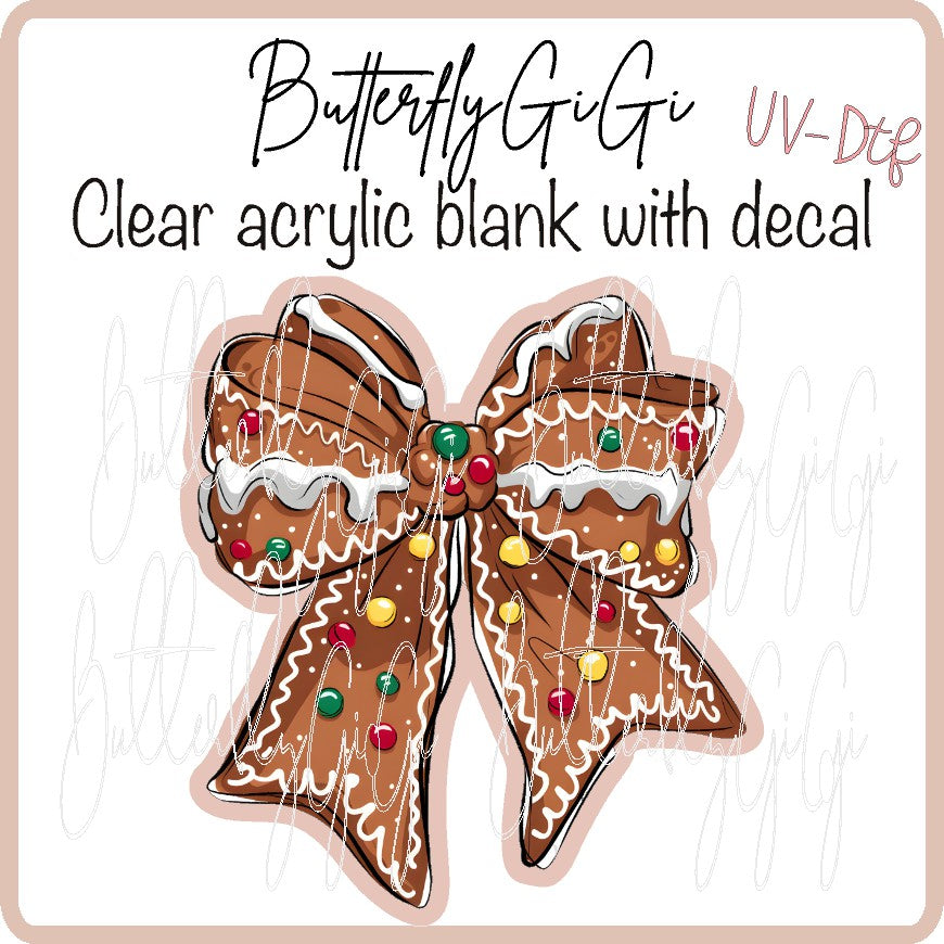 Fruitcake Bow UV DTF