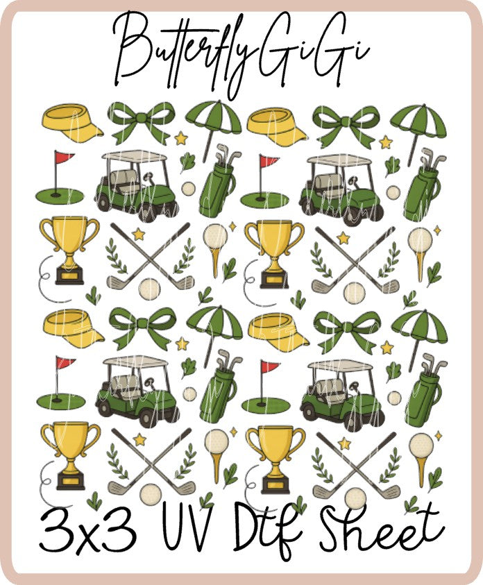 Golf UV Dtf SHEET