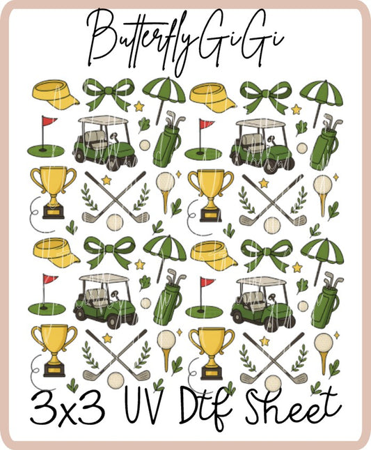 Golf UV Dtf SHEET