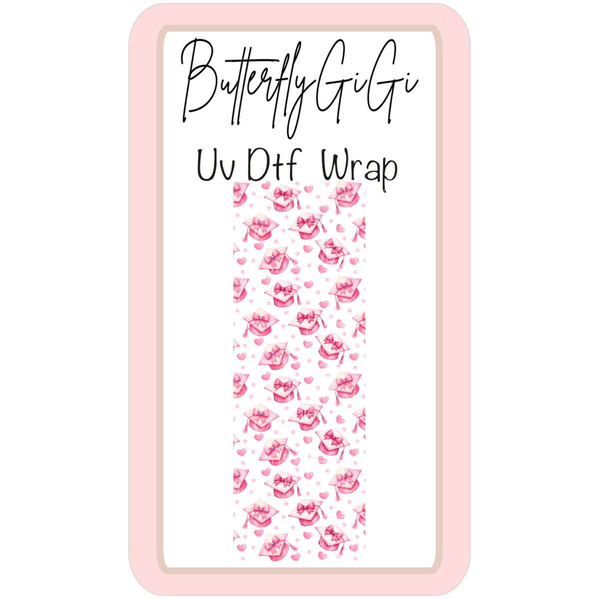 Wrap Grad Hat Pink UvDTF