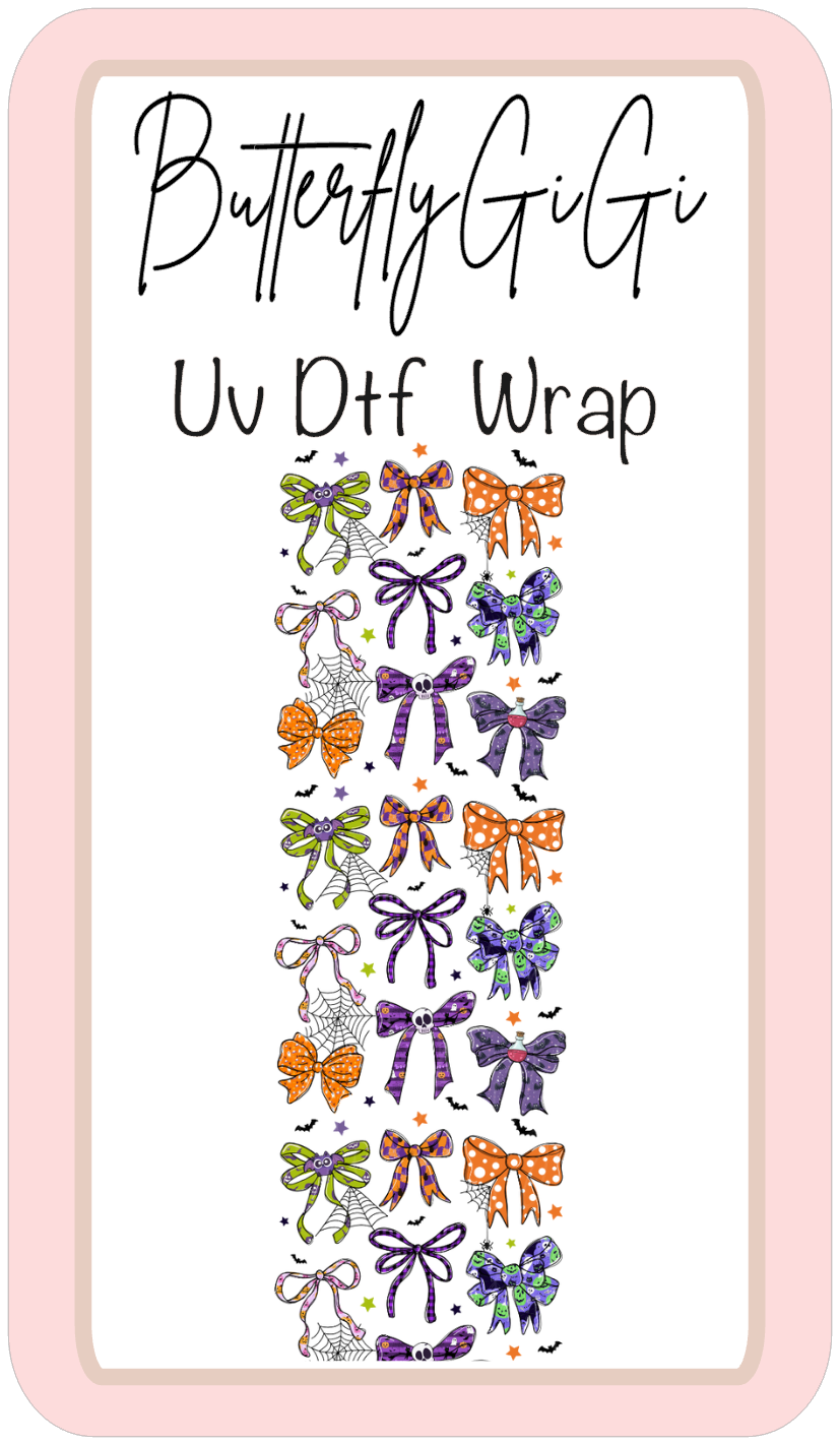 Wrap Halloween Bows Uv Dtf