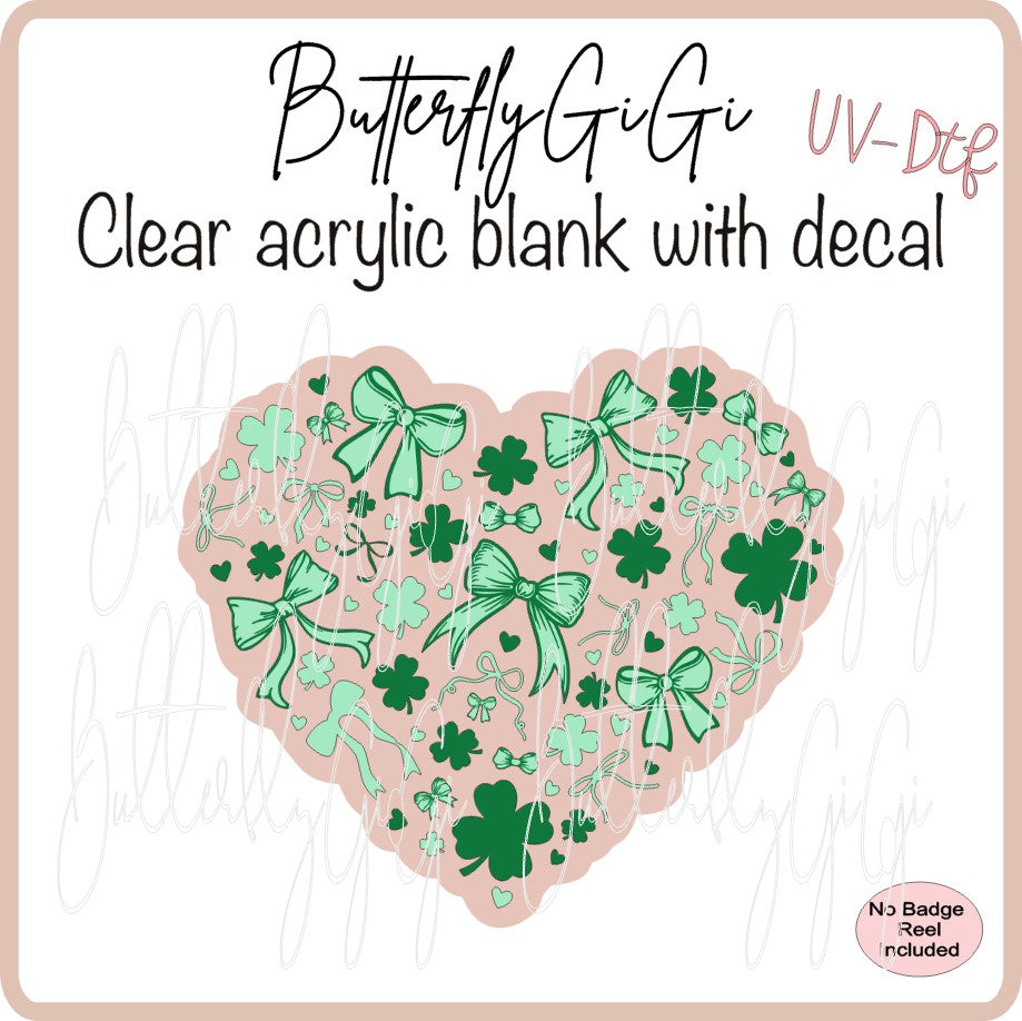 UVDTF Holiday Heart Clover