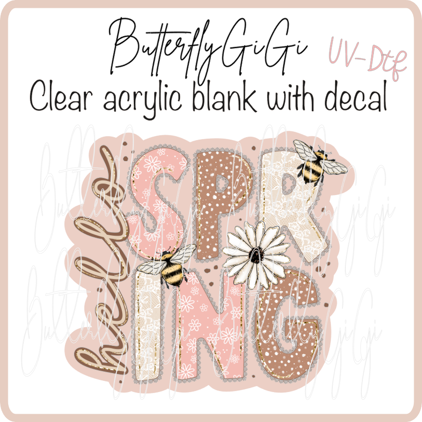 Hello Spring Bee UvDTF