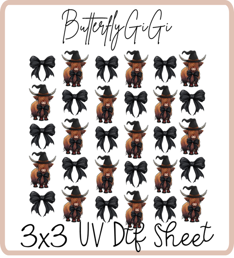Highland Witch 3x3 UVDtf Sheet