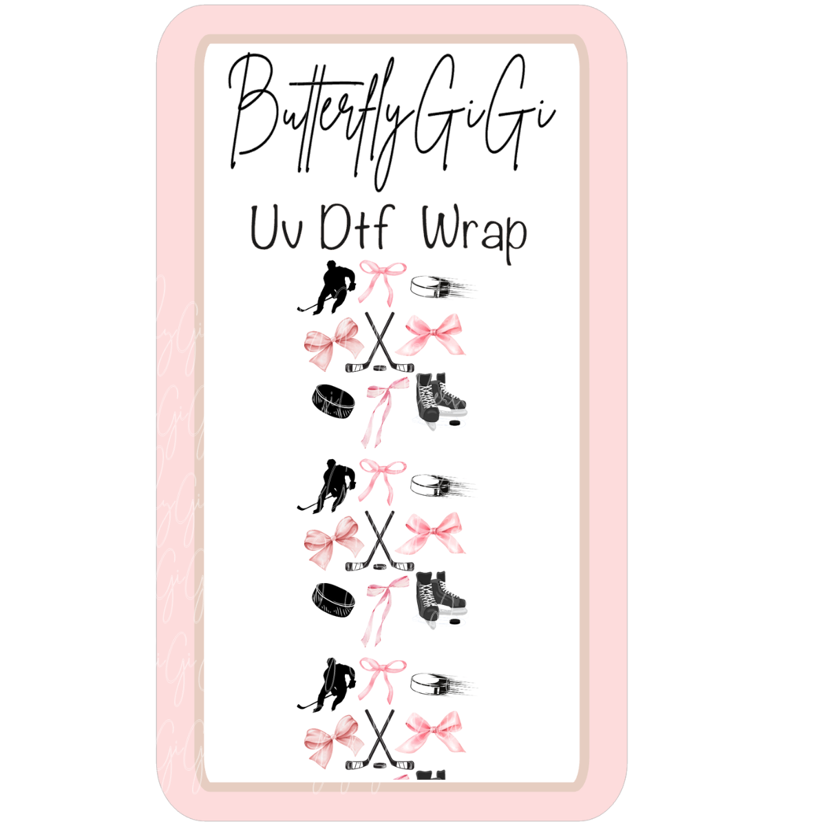 Wrap Hockey Bows Uv Dtf