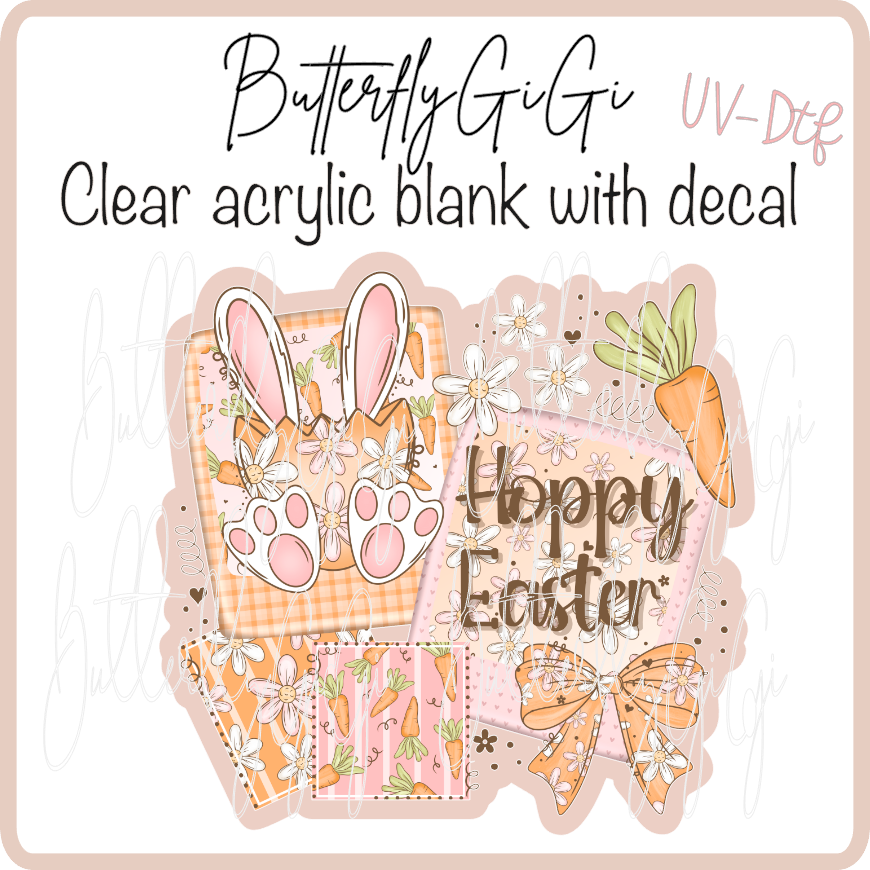 Hoppie Easter Orange UvDTF