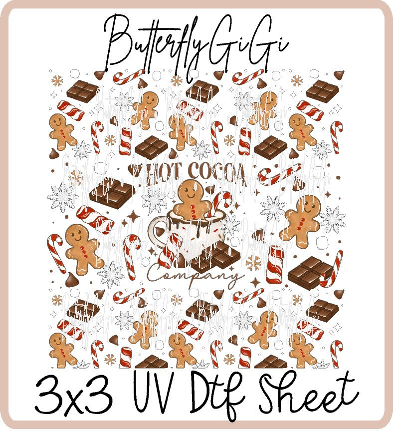 Hot Cocoa Company Uv Dtf Sheet