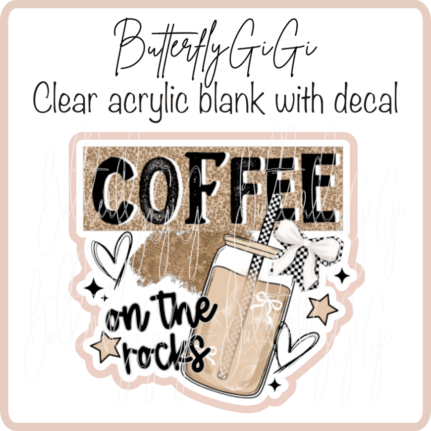 Iced coffee on the rocks