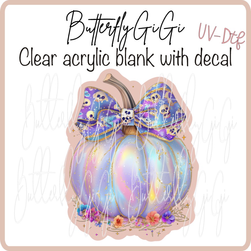 UVDTF Halloween Iridescent Pumpkin