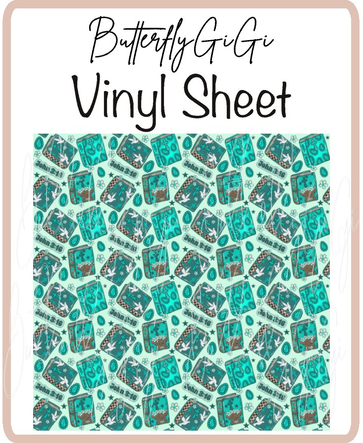 John 3:16 Vinyl Sheet