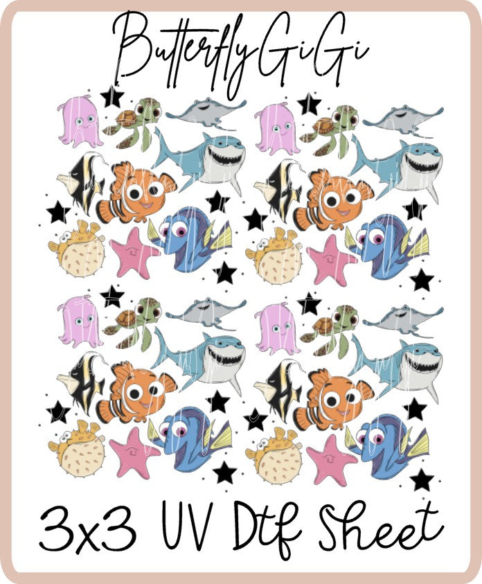 Just keep Swimming UV Dtf SHEET