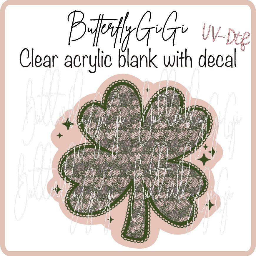 Lace Clover UvDTF