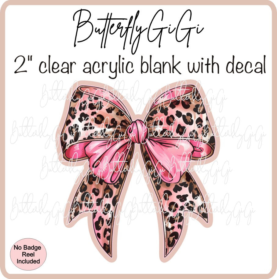 Leopard Pink Bow