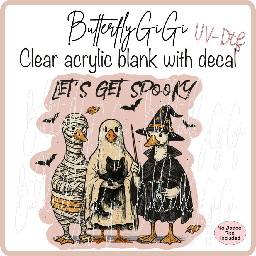 UVDTF Halloween Lets get Spooky Geese