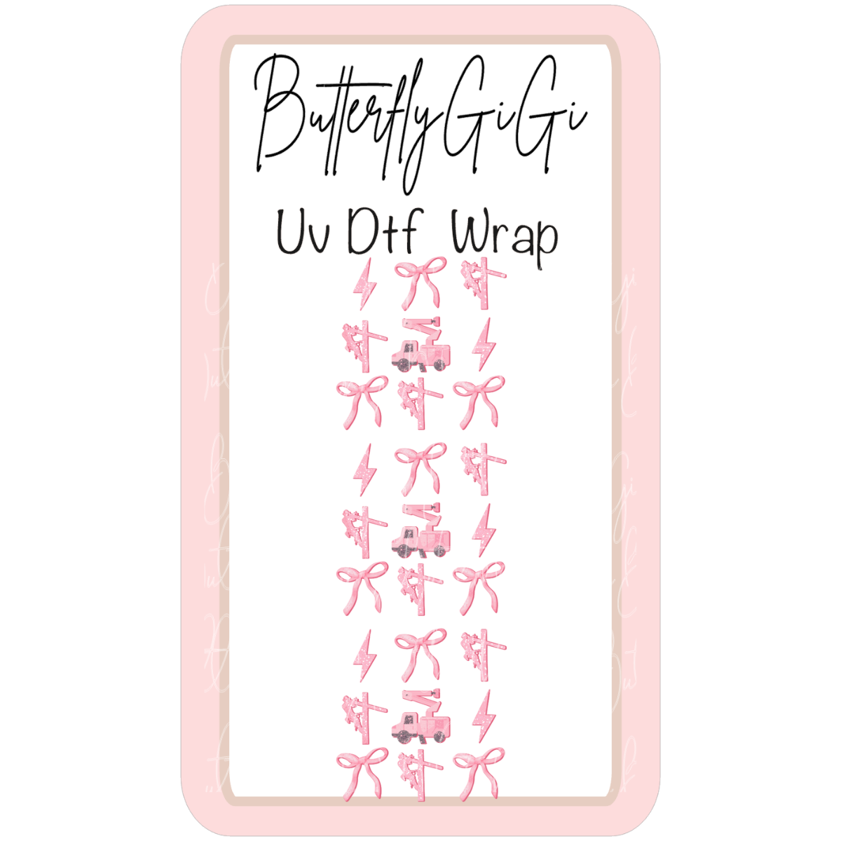 Wrap Lineman Pink UvDTF