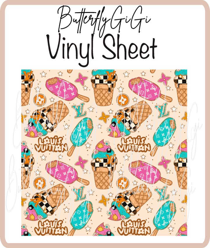 Louis V Vinyl Sheet