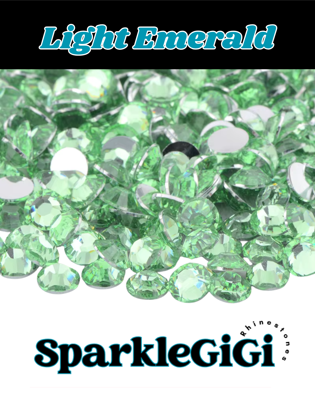 LT EMERALD/ PERIDOT Classic Rhinestone