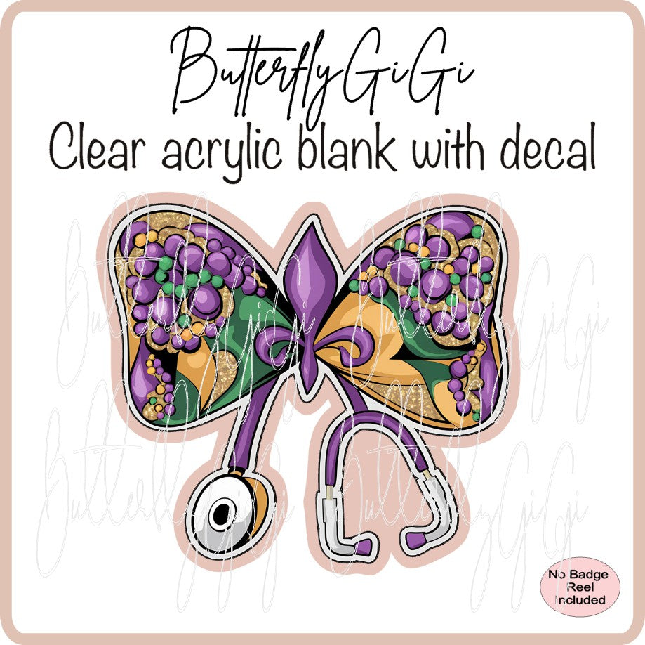 Holiday Mardi Gras Stethoscope