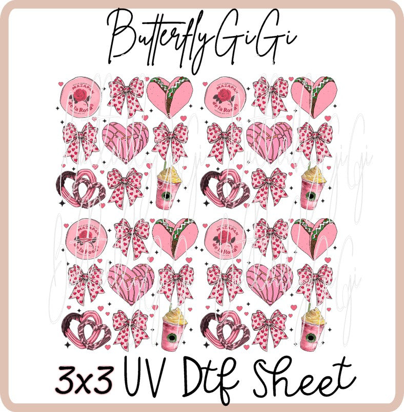 3x3 Mazapan Uv Dtf SHEET